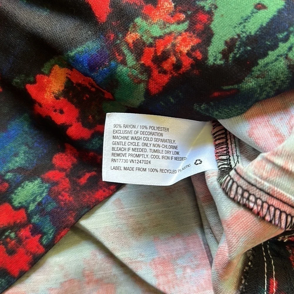 NWT RACHEL COMEY × TARGET Kodak Red Floral Print Volume 3/4 Sleeve dress